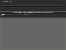 Tablet Screenshot of mhks.org